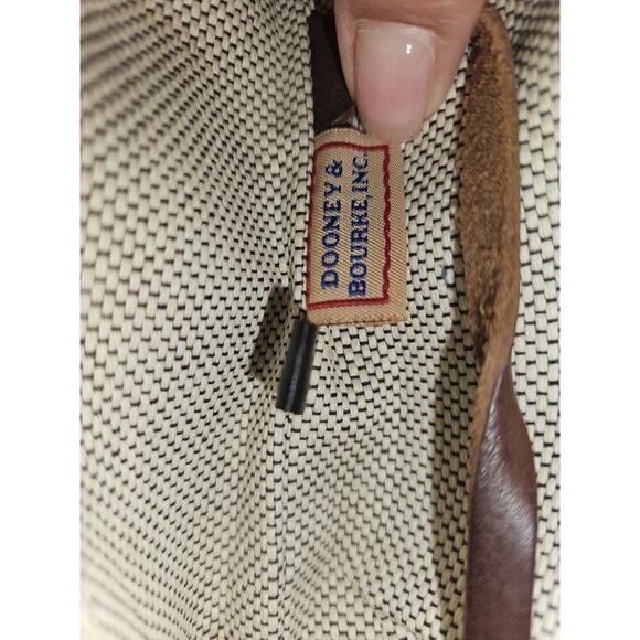 Dooney & Bourke Signature Diamond Jacquard Small Handbag Brown 11x8x5 - Picture 14 of 16